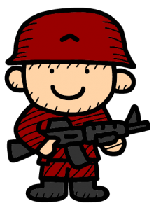 Ilustração do plano Red Soldier